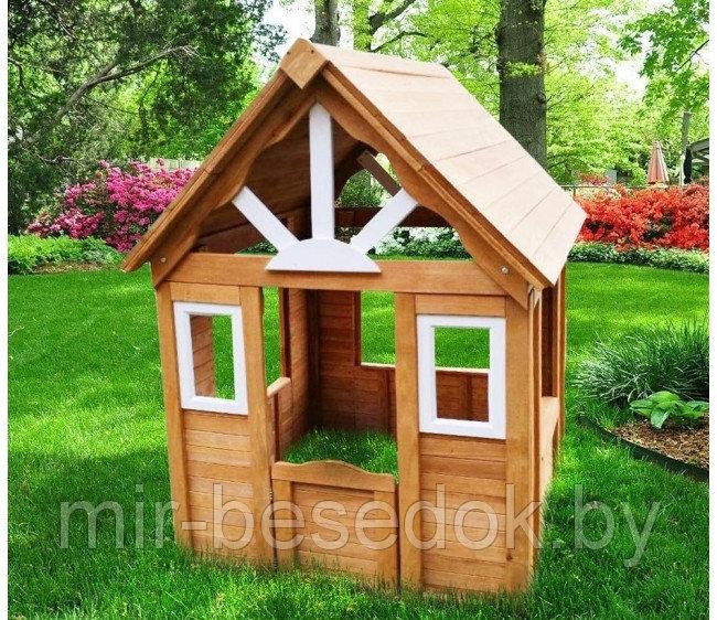 Детский деревянный домик 0009 - фото 2 - id-p148999464