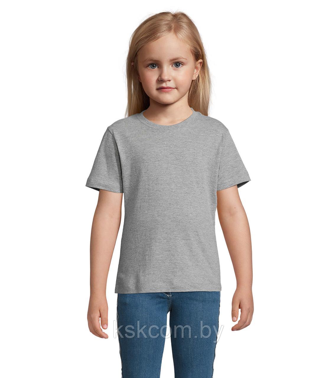 Футболка детская 150г/м2 (350-серый меланж)
