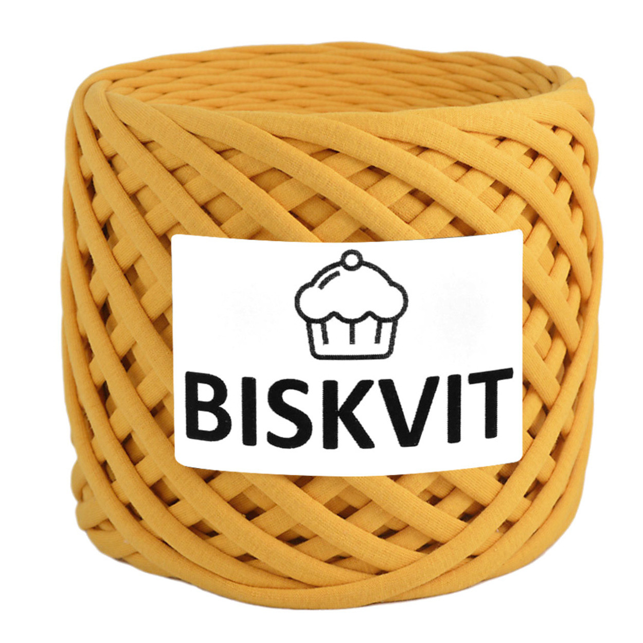 Трикотажная пряжа BISKVIT цвет горчица