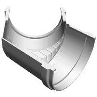 Элемент угловой 135° Döcke PREMIUM (пломбир) RAL9003