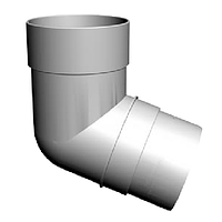 Колено 72° Döcke PREMIUM (пломбир) RAL9003