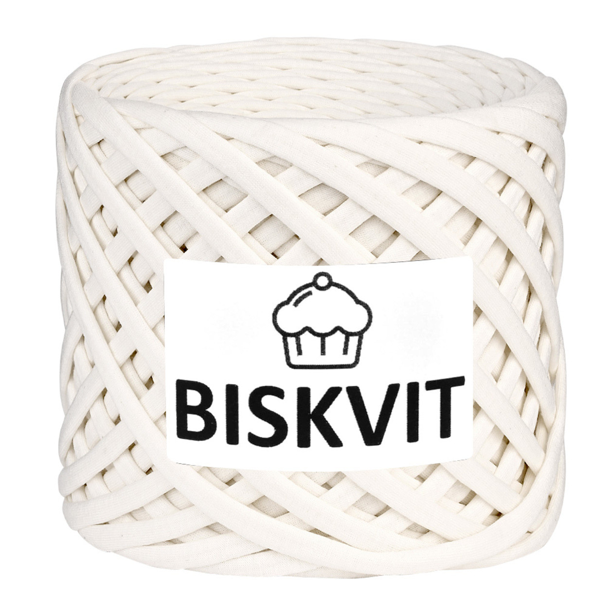 Трикотажная пряжа BISKVIT цвет пломбир