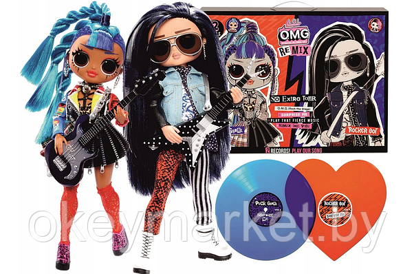 Набор Кукол LOL OMG Remix Rocker Boi and Punk Grrrl 2 Pack 567288, фото 2