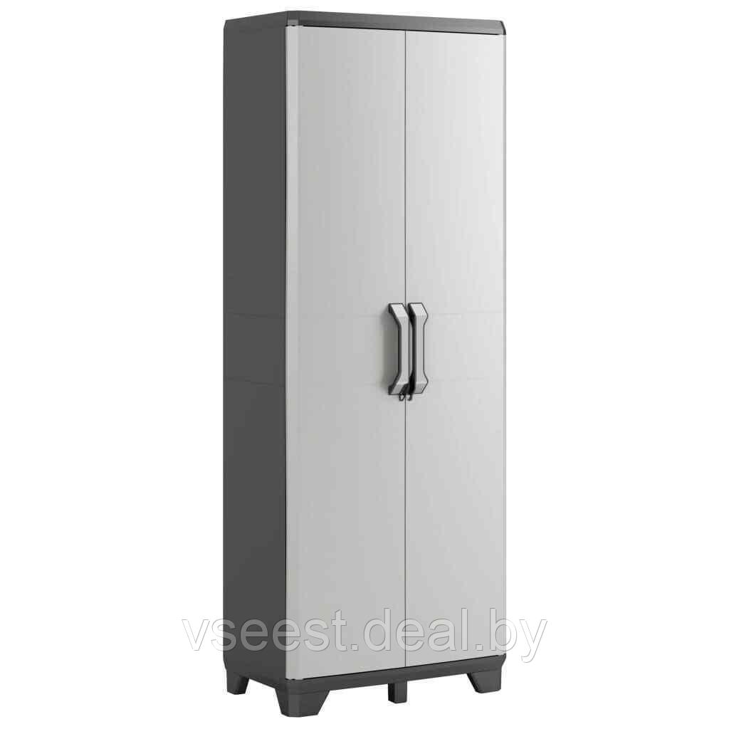 Шкаф пластиковый высокий GEAR BK/GL KETER, черно-серый, 9793000 ( spr) - фото 1 - id-p149011627