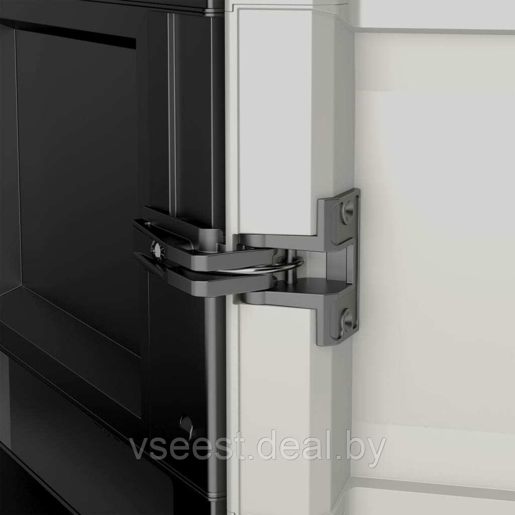 Шкаф пластиковый высокий GEAR BK/GL KETER, черно-серый, 9793000 ( spr) - фото 2 - id-p149011627