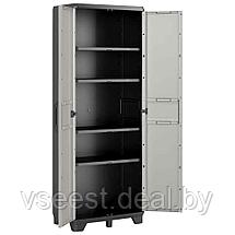 Шкаф пластиковый высокий GEAR BK/GL KETER, черно-серый, 9793000 ( spr), фото 3