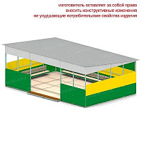 Теневой навес 40 кв.м.(5х8м) арт. 004380