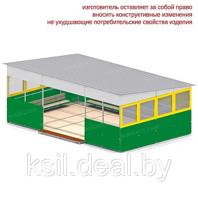 Теневой навес 40 кв.м (5х8м) арт. 004381