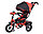 Детский велосипед трехколесный Trike Super Formula, колеса 12\10 (поворотное сиденье) синий, фото 7