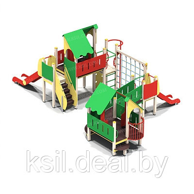 Детский игровой комплекс Н площадки =0,9 м, 1,2 м арт. 005102 - фото 1 - id-p99963454