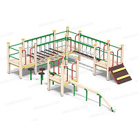 Детский спортивный комплекс "Мостик с переправой и бумом" арт. 006318
