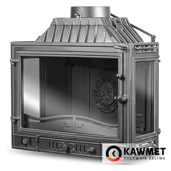 Каминная топка Kawmet W4 PLB Dual 14,5 кВт три стекла - фото 3 - id-p92007081