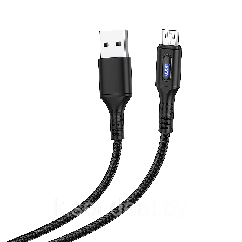 Кабель HOCO U79 Micro-USB 3A 1.2m черный - фото 1 - id-p149014134