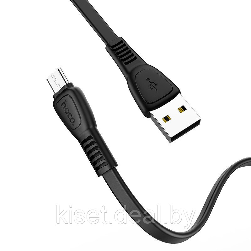 Кабель HOCO X40 Micro-USB 2.4A 1m черный - фото 1 - id-p149014260