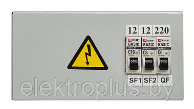 Ящик с понижающим трансформатором ЯТП 0,25кВА 220/12В IP31 (3 автомата) EKF Basic, фото 3