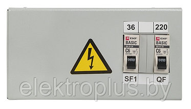 Ящик с понижающим трансформатором ЯТП 0,25кВА 220/36В (2 автомата) EKF Basic, фото 2