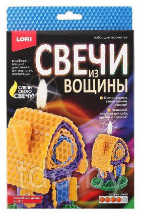 Свечи из вощины "Волшебный домик"