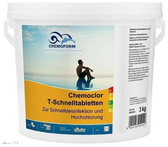 Химия для бассейнаCHEMOFORM Кемохлор-Т-быстрорастворимые таблетки 5 кг