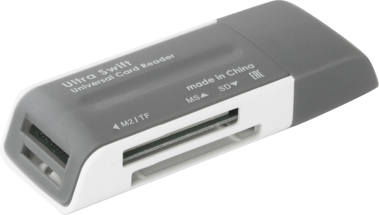 Универсальный картридер Defender Ultra Swift USB 2.0, 4 слота, #83260 - фото 1 - id-p149058748