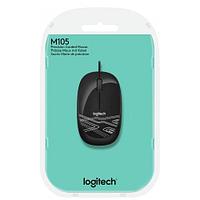 Мышь проводная M105 черный Logitech