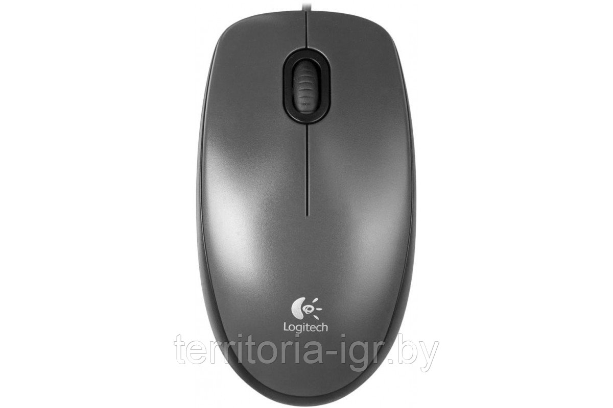 Мышь проводная M100 серый Logitech