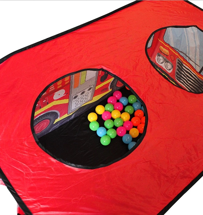 Палатка игровая детская "Пожарная машина" (50 шаров) - фото 3 - id-p149074879