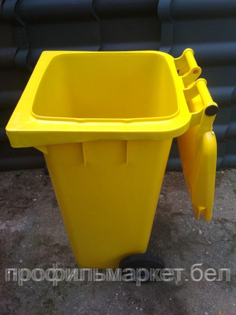 Немецкий контейнер для мусора ESE 120 л желтый. Цена с НДС. Работаем с юр.и физ. лицами. - фото 3 - id-p72994734