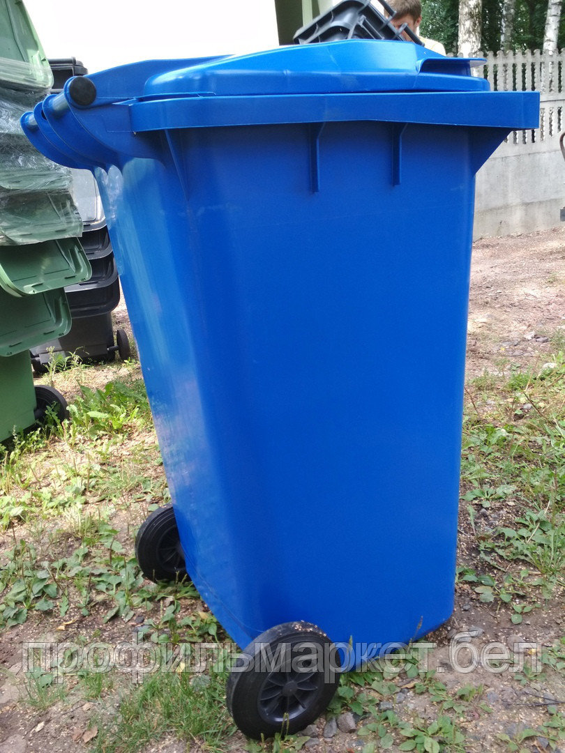 Немецкий мусорный контейнер ESE 240 л синий. Цена с НДС. Работаем с юр.и физ. лицами. - фото 3 - id-p73147639