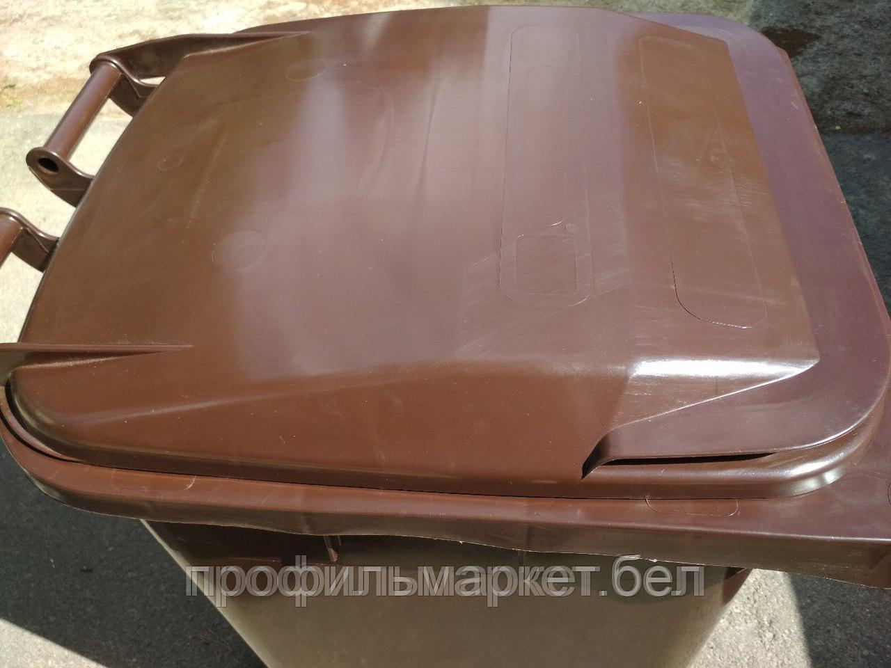 Немецкий мусорный контейнер ESE 240 л коричневый. Цена с НДС. Работаем с юр.и физ. лицами. - фото 2 - id-p73148412