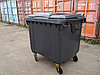 Цена с НДС. Пластиковый контейнер для мусора ESE 1100 л серый, Германия., фото 2