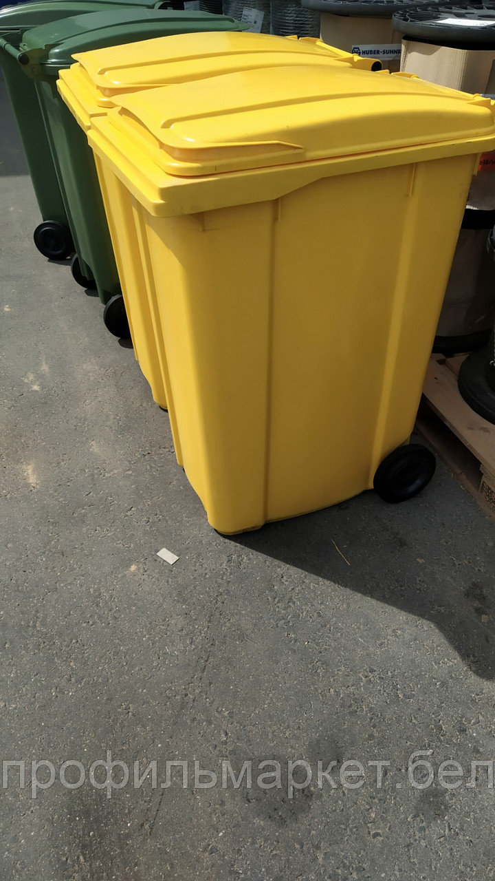 Мусорный контейнер ESE 360 л желтый. Цена с НДС - фото 2 - id-p73247577
