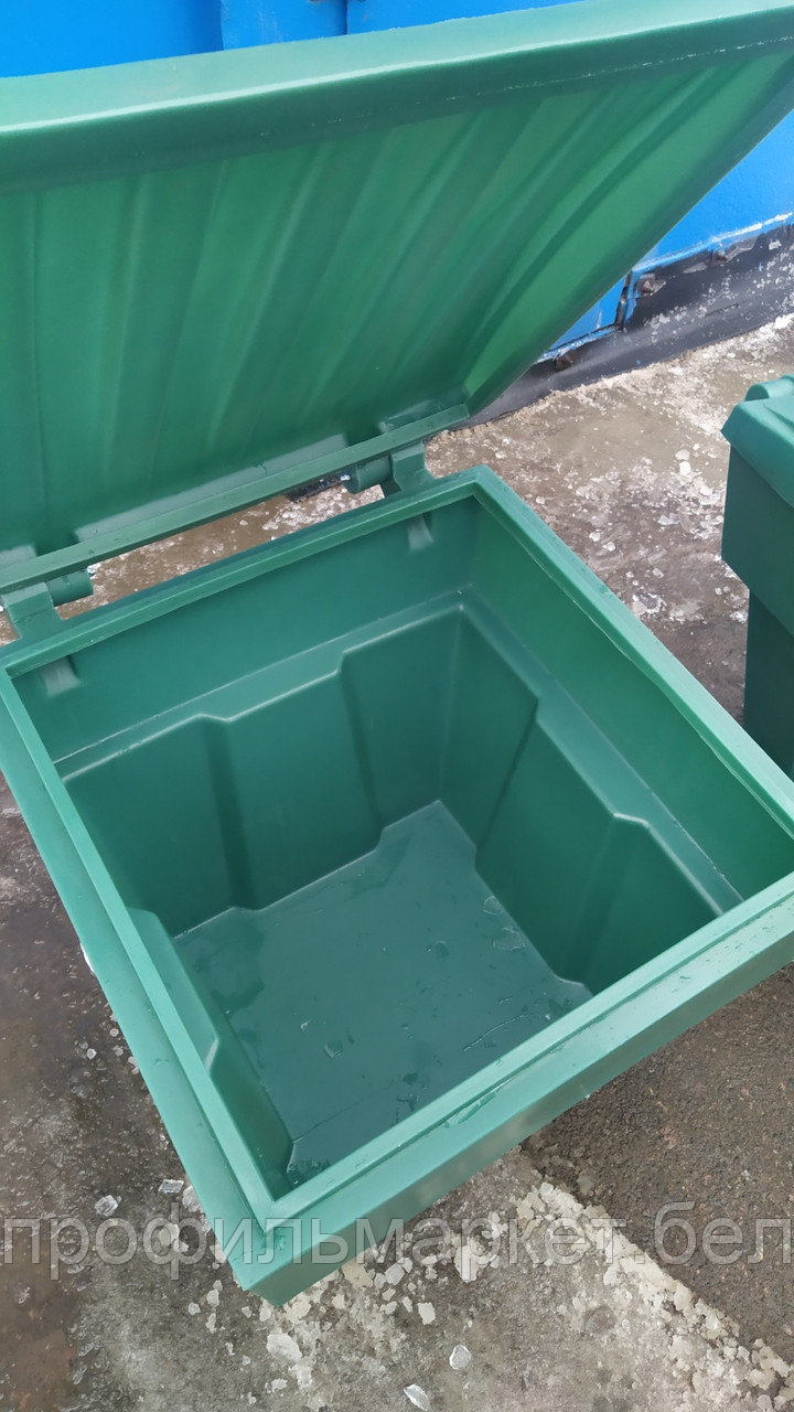 Пластиковый ящик для песка и соли 200 литров зеленый - фото 2 - id-p145519834