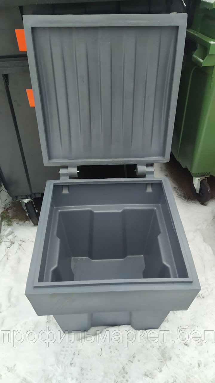 Пластиковый ящик для песка и соли 200 литров серый - фото 2 - id-p145520052