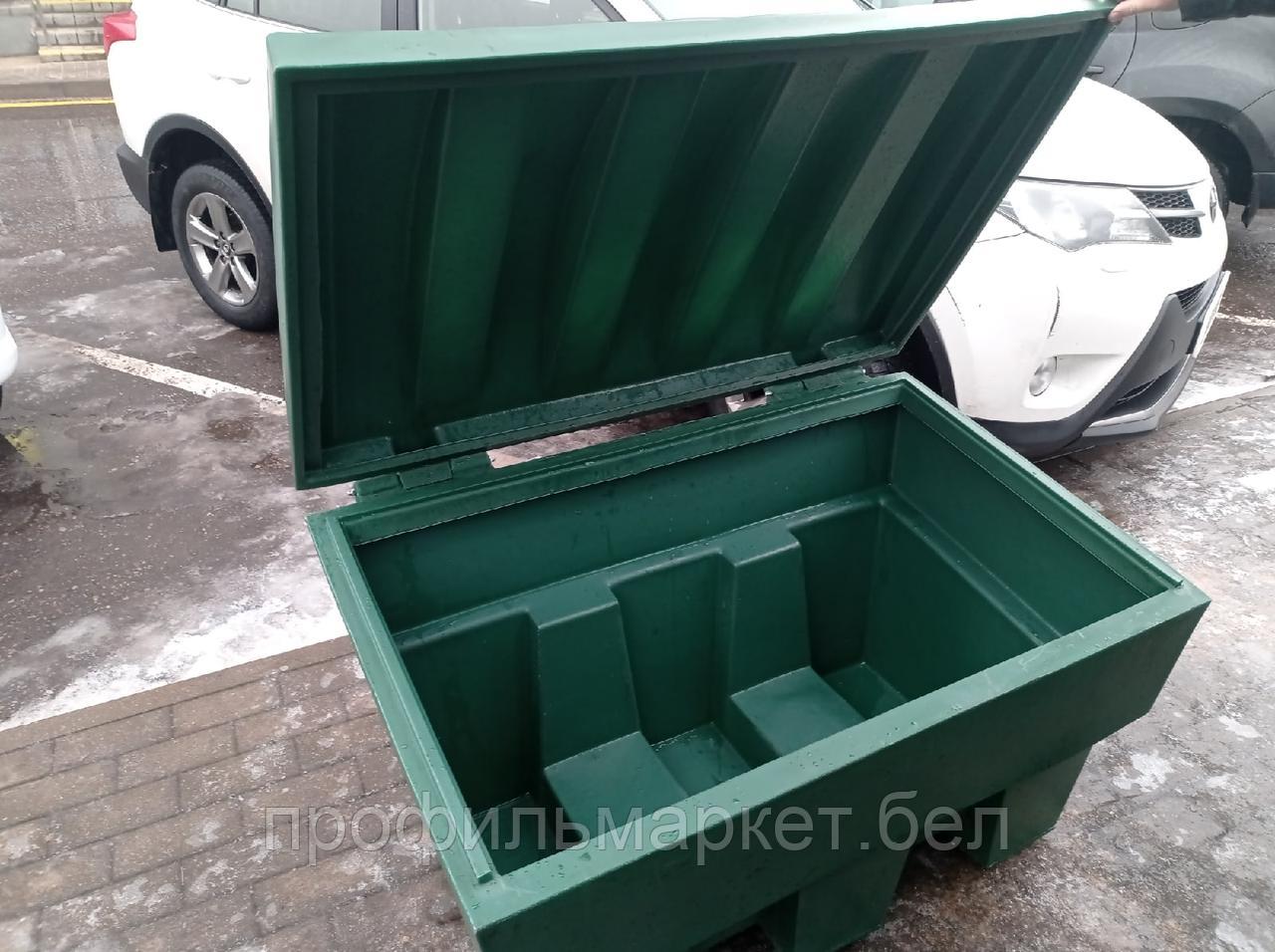 Пластиковый ящик для песка и соли 250 л. зеленый - фото 3 - id-p145528335