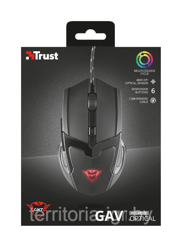 Игровая мышь GXT 101 GAV Gaming Mouse Trust - фото 1 - id-p149082551