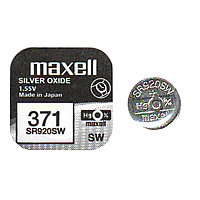 Элемент питания MAXELL Watch 371 SR920SW Silver 1,55V Bl.1