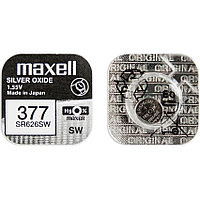Элемент питания  MAXELL Watch 377 SR626SW Silver 1,55V Bl.1