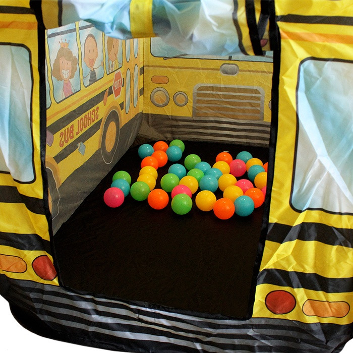 Палатка игровая детская "Школьный автобус" (50 шаров) - фото 3 - id-p149114712