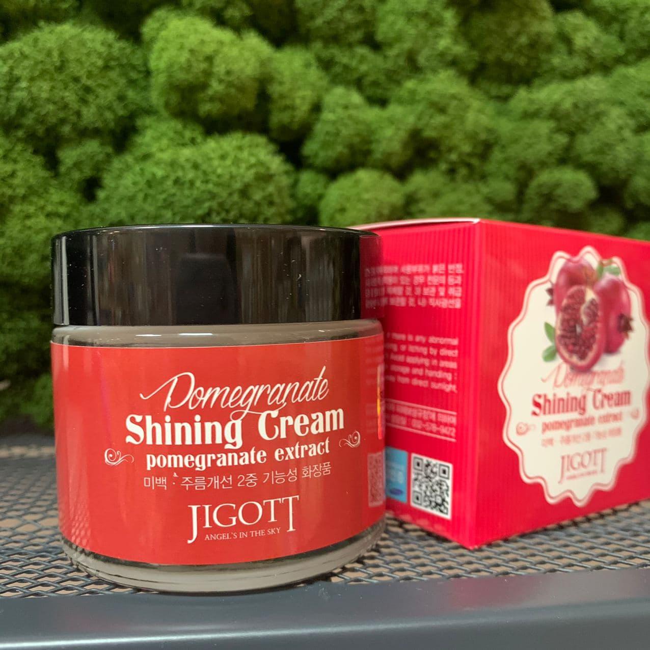 Крем для лица с экстрактом граната Jigott Pomegranate Shining Cream, 70мл - фото 2 - id-p149134366