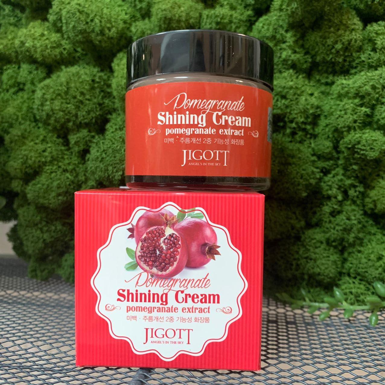Крем для лица с экстрактом граната Jigott Pomegranate Shining Cream, 70мл