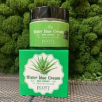 Увлажняющий крем для лица с экстрактом алоэ JIGOTT Aloe Water Blue Cream, 70мл