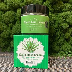 Увлажняющий крем для лица с экстрактом алоэ JIGOTT Aloe Water Blue Cream, 70мл