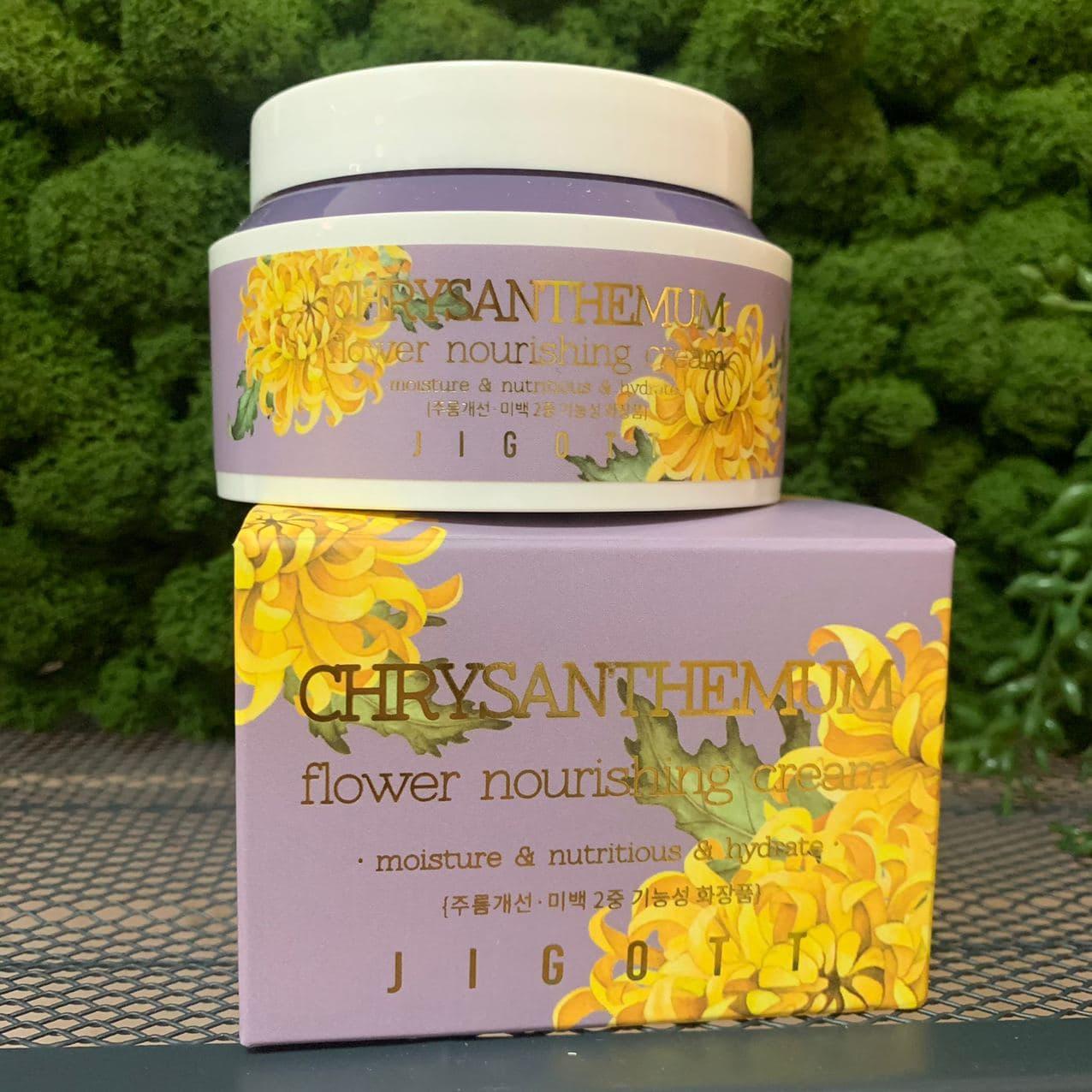 Крем для лица Jigott Chrysanthemum Flower Nourishing Cream - фото 2 - id-p149138835