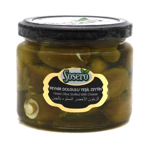Оливки зеленые Sosero фаршированные сыром 5XL, 290 г. (Турция) - фото 2 - id-p149139039