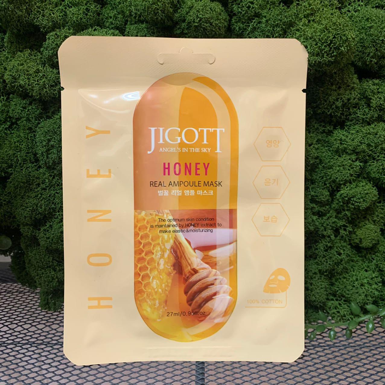 Тканевая маска JIGOTT Real Ampoule Mask Honey - фото 1 - id-p149139461