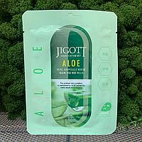 Тканевая маска с экстрактом алоэ JIGOTT ALOE REAL AMPOULE MASK