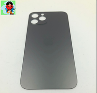 Задняя крышка (стекло) для Apple iPhone 12 Pro, цвет: графит (широкое отверстие под камеру)