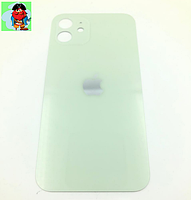 Задняя крышка (стекло) для Apple iPhone 12, цвет: зеленый (широкое отверстие под камеру)