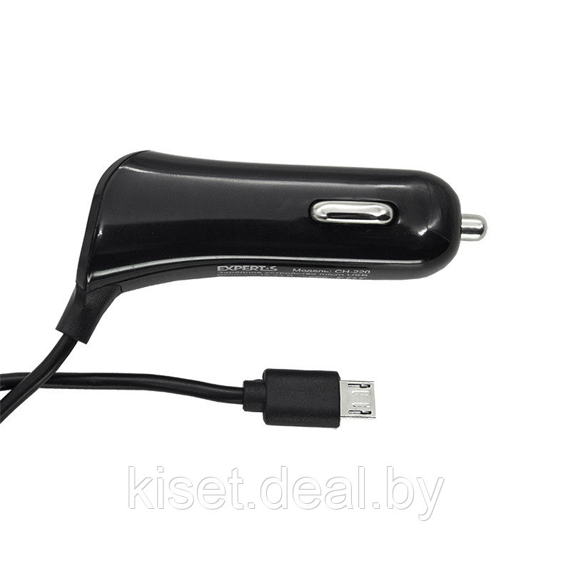 Автомобильное зарядное устройство Expert CH-220 2.4A USB / Micro USB черное - фото 2 - id-p149110397