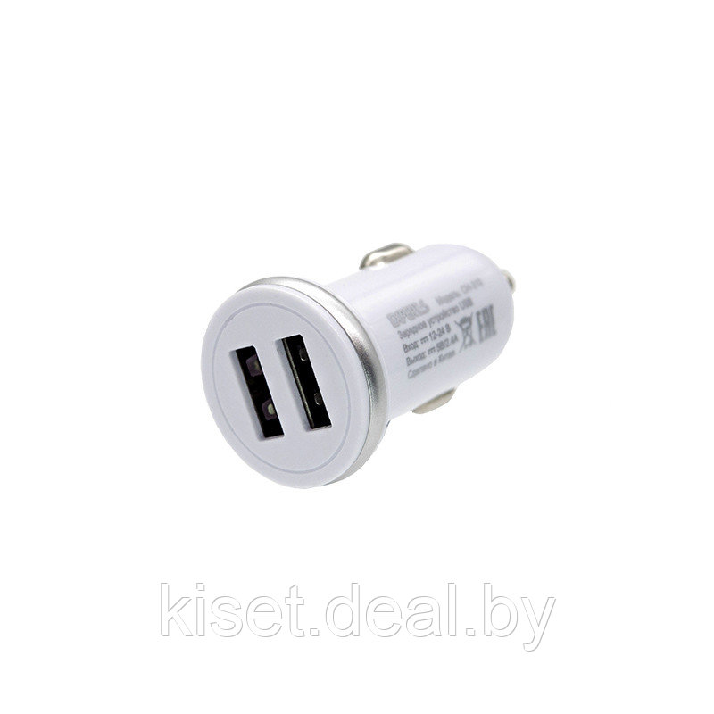 Автомобильное зарядное устройство EXPERTS CH-310 2.4A (2xUSB) белое - фото 2 - id-p149110399